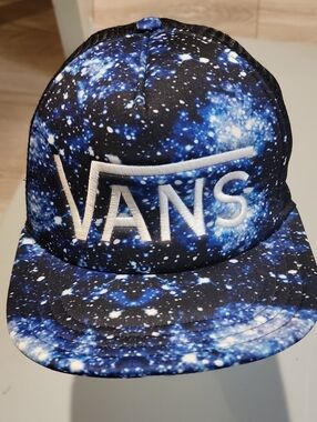 Vans Galaxy Print Snapback - Blue & White NWOT